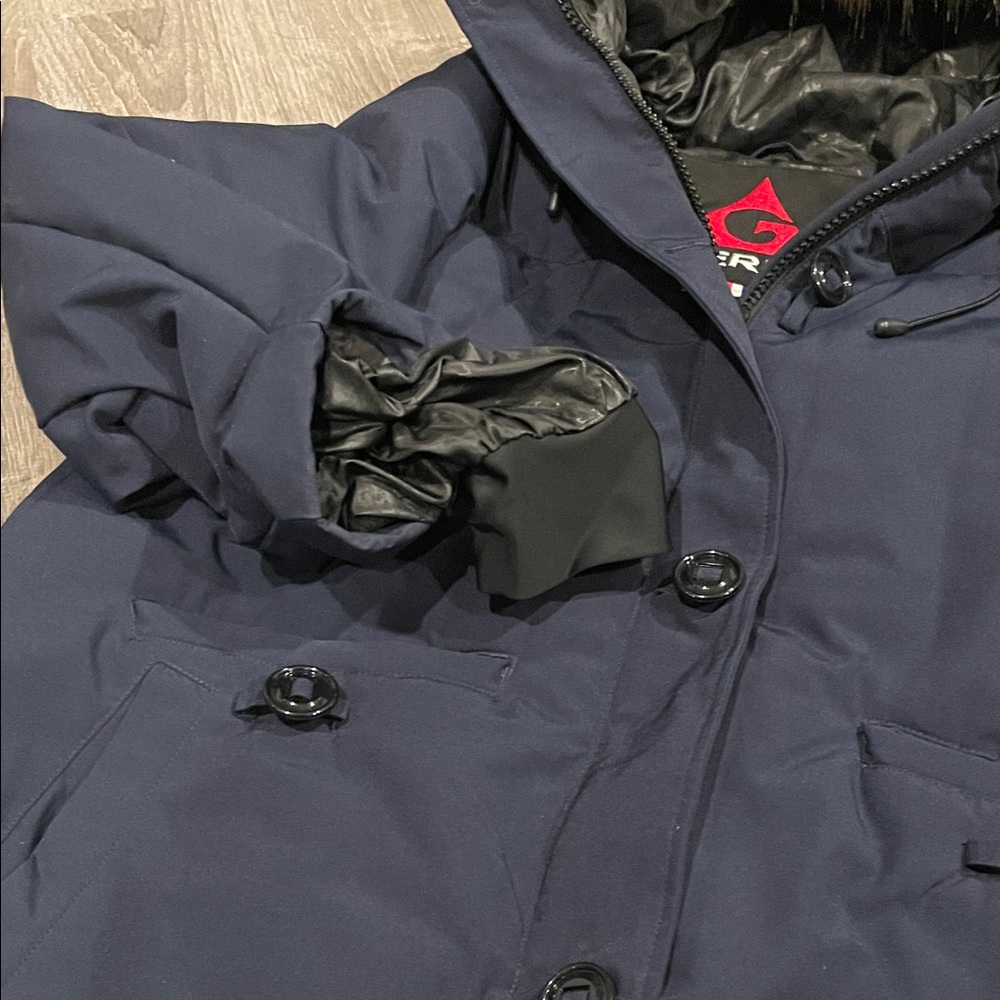 NWOT • Gerry Navy Down Parka with Faux Fur Hood - Picture 6 of 15
